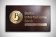 Табличка "Baltic International Bank"